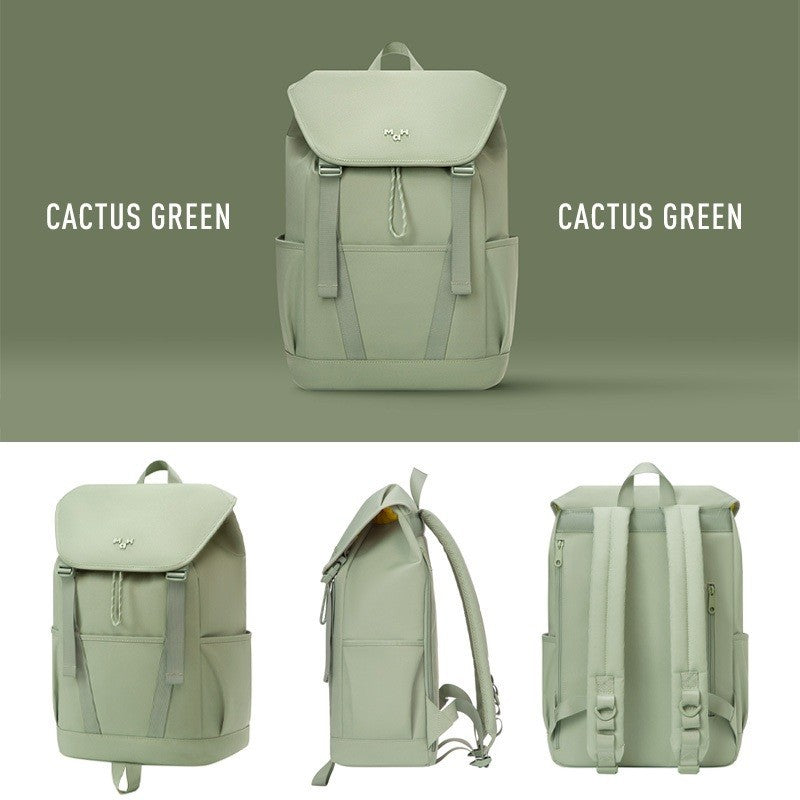 MAH Tour Backpack กระเป๋าเป้คอมพิวเตอร์ น้ำหนักเบา ผ้ากันน้ํา 15.6 นิ้ว 17 นิ้ว (กระเป๋าสะพายหลัง) สีขาว