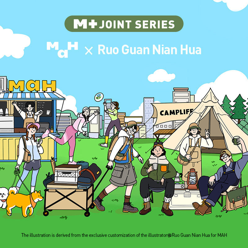 MAH Camplife กระเป๋าเป้คอมพิวเตอร์ น้ำหนักเบา ผ้ากันน้ํา 15.6 นิ้ว 16 นิ้ว