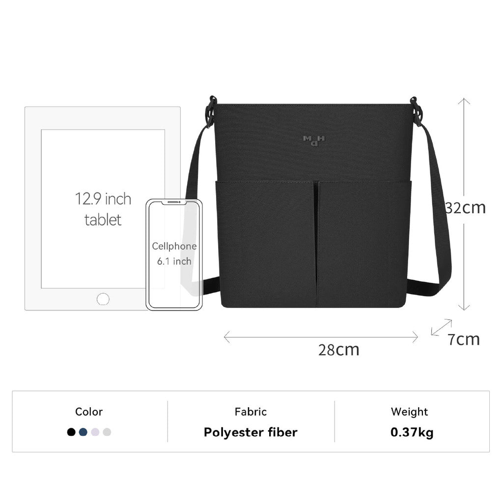 MAH Line Crossbody กระเป๋าสะพายข้าง น้ำหนักเบา ผ้ากันน้ํา 13 นิ้ว (กระเป๋าสะพายไหล่)