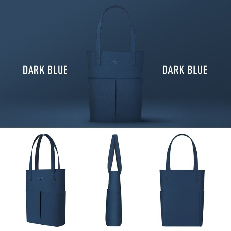 MAH Line Tote กระเป๋าโท้ท กระเป๋าสะพายไหล่ น้ำหนักเบา ผ้ากันน้ํา 14 นิ้ว (กระเป๋าสะพายข้าง คอมพิวเตอร์ จุ