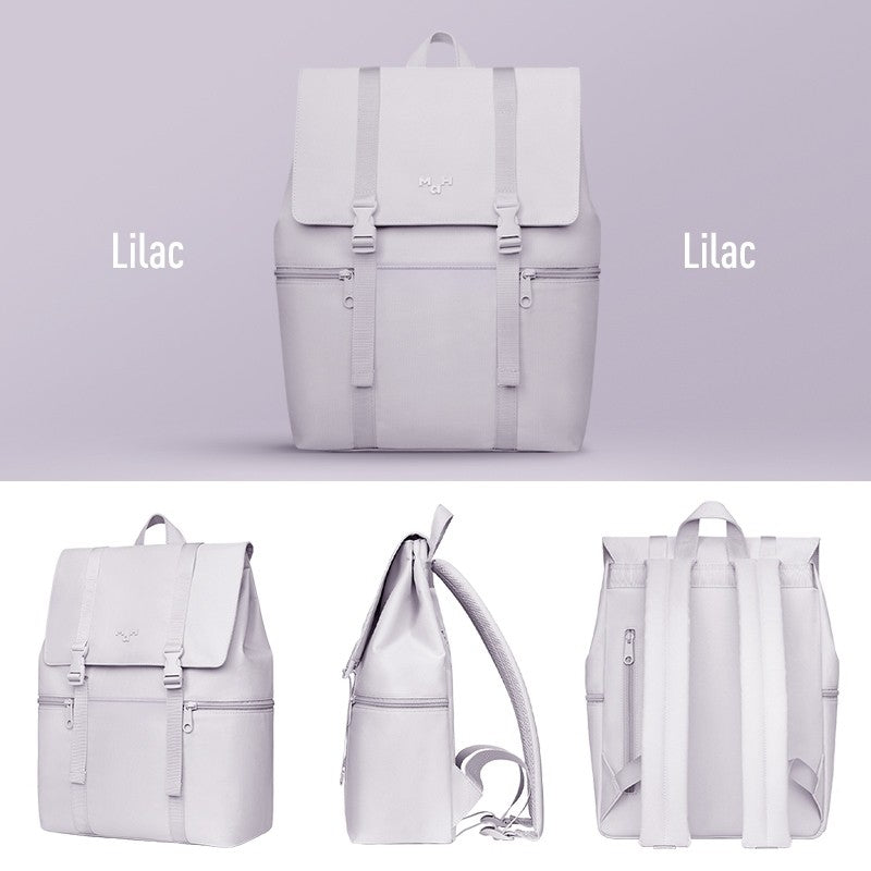 MAH Siro Backpack กระเป๋าเป้คอมพิวเตอร์ น้ำหนักเบา ผ้ากันน้ํา 14 นิ้ว 15.6 นิ้ว (กระเป๋าสะพายหลัง) สีขาว