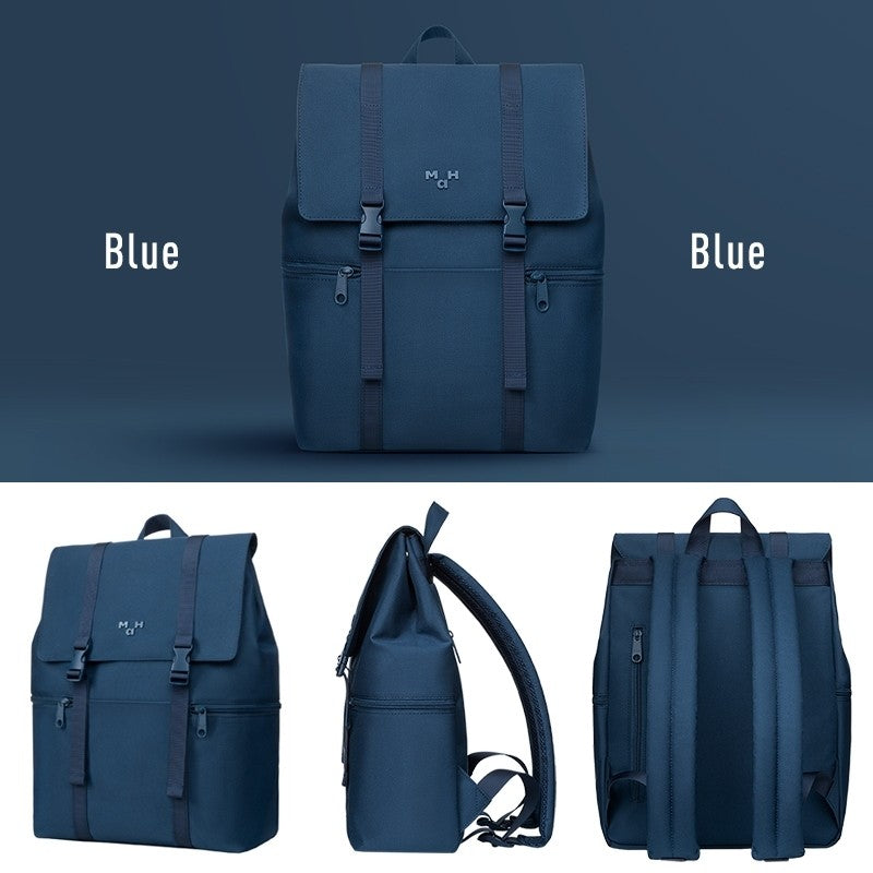 MAH Siro Backpack กระเป๋าเป้คอมพิวเตอร์ น้ำหนักเบา ผ้ากันน้ํา 14 นิ้ว 15.6 นิ้ว (กระเป๋าสะพายหลัง) สีขาว