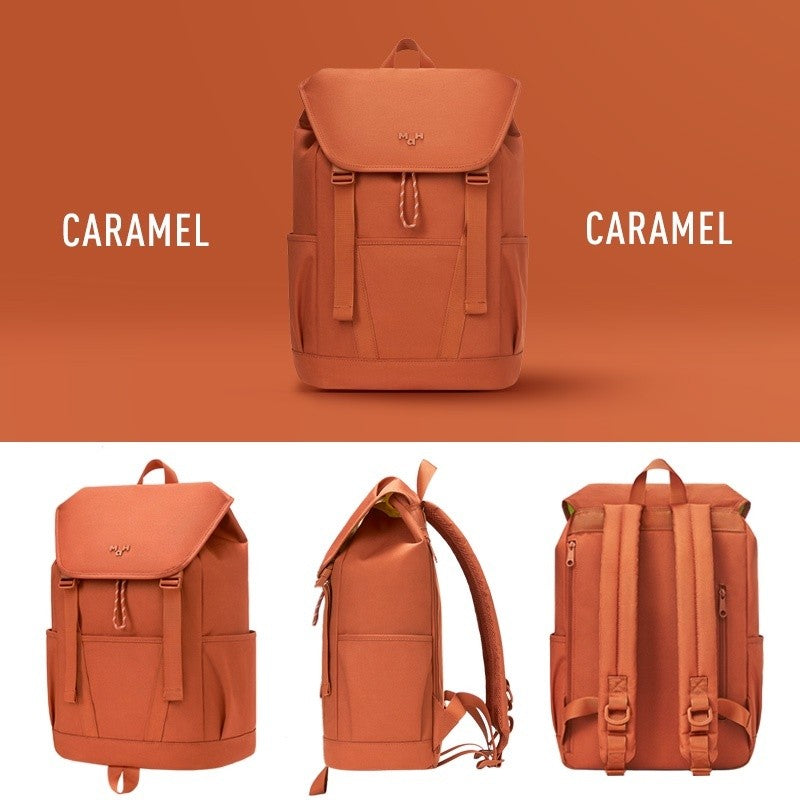 MAH Tour Backpack กระเป๋าเป้คอมพิวเตอร์ น้ำหนักเบา ผ้ากันน้ํา 15.6 นิ้ว 17 นิ้ว (กระเป๋าสะพายหลัง) สีดำ