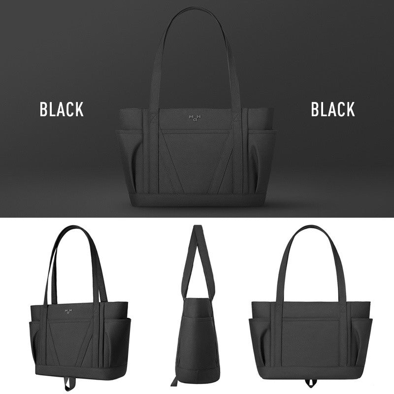 MAH Tour Tote กระเป๋าโท้ท กระเป๋าสะพายไหล่ น้ำหนักเบา ผ้ากันน้ํา 15 นิ้ว (กระเป๋าสะพายข้าง จุเยอะ)