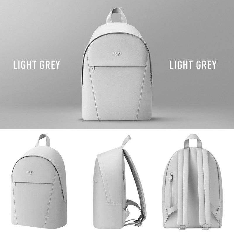 MAH Vital Backpack กระเป๋าเป้สะพายหลัง ขนาดเล็ก น้ำหนักเบา ผ้ากันน้ํา 13 นิ้ว (กระเป๋าเป้ กระเป๋านักเรียน) สีขาว