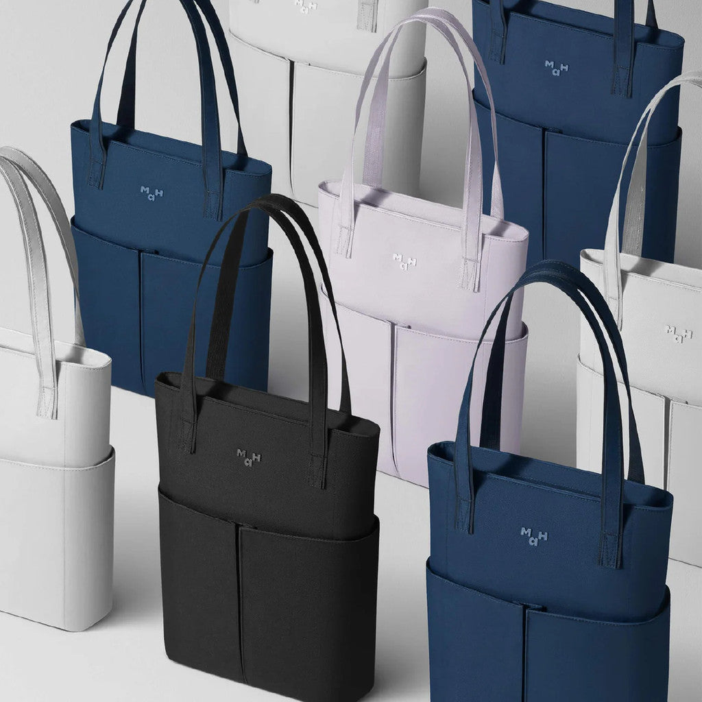 MAH Line Tote กระเป๋าโท้ท กระเป๋าสะพายไหล่ น้ำหนักเบา ผ้ากันน้ํา 14 นิ้ว (กระเป๋าสะพายข้าง คอมพิวเตอร์ จุ
