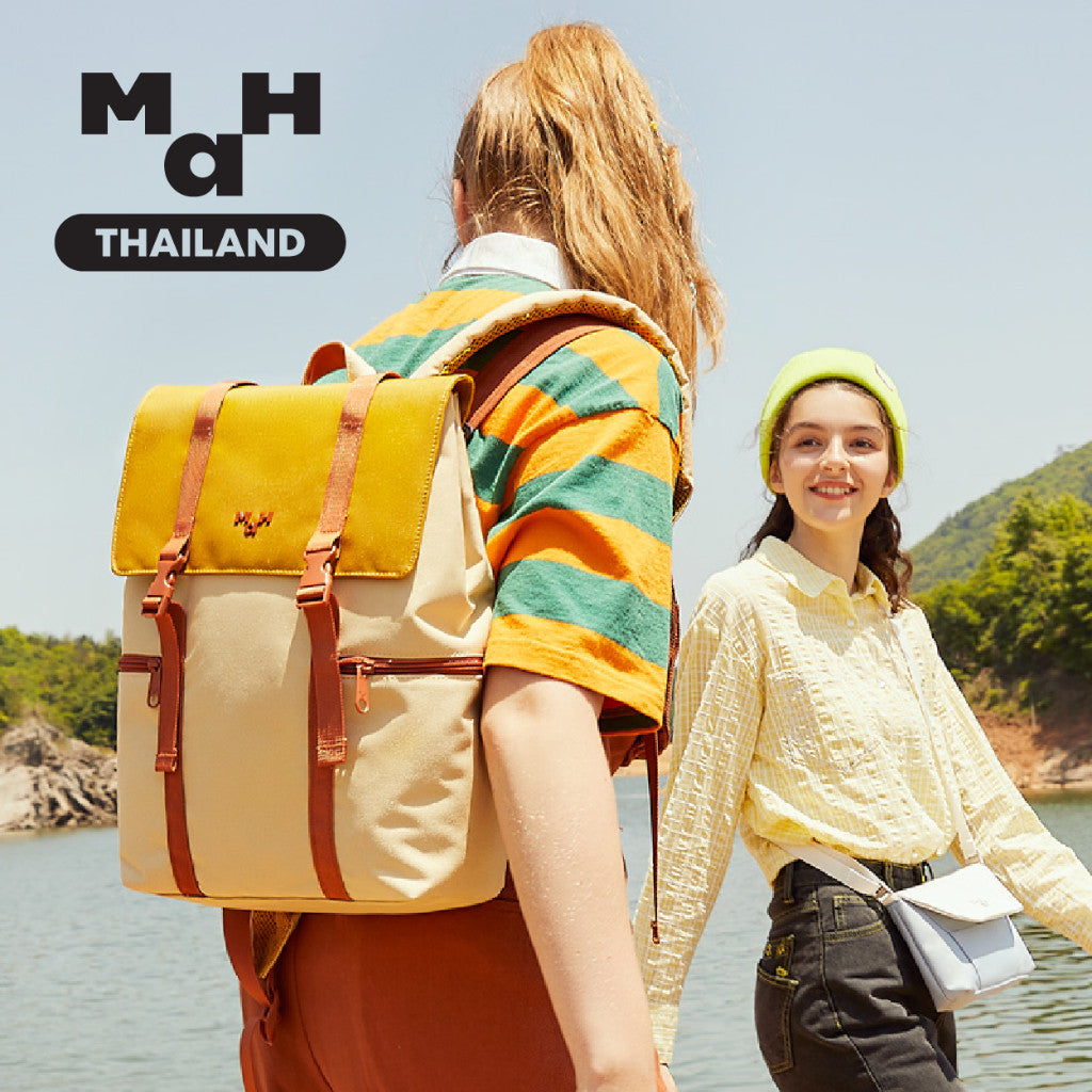 MAH Siro Backpack กระเป๋าเป้คอมพิวเตอร์ น้ำหนักเบา ผ้ากันน้ํา 14 นิ้ว 15.6 นิ้ว (กระเป๋าสะพายหลัง) สีคลาสสิก