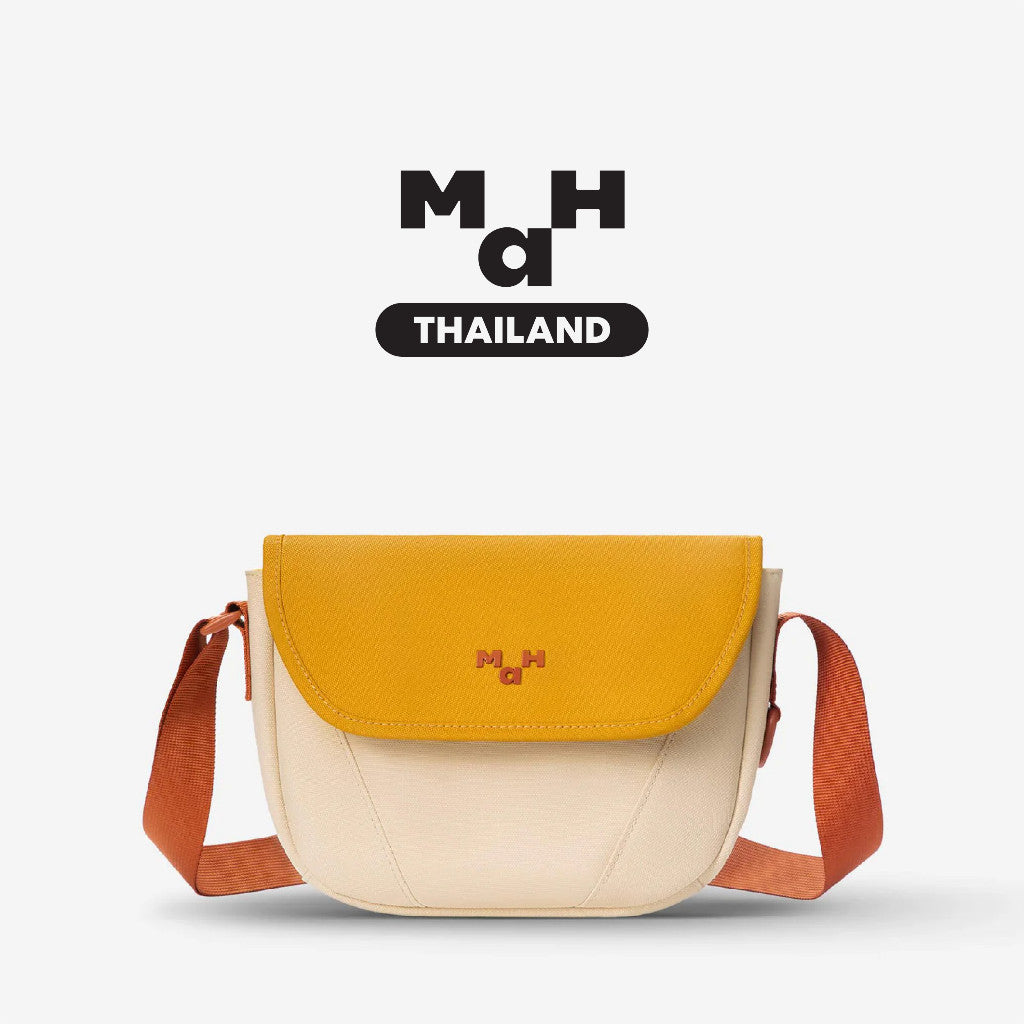MAH Young Crossbody Shuttle กระเป๋าสะพายข้าง น้ำหนักเบา ผ้ากันน้ํา 6 นิ้ว (กระเป๋าสะพายไหล่) สีดำ