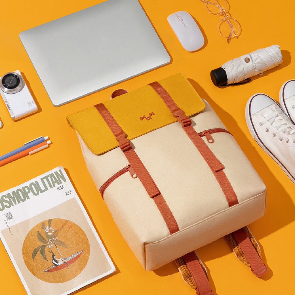 MAH Siro Backpack กระเป๋าเป้คอมพิวเตอร์ น้ำหนักเบา ผ้ากันน้ํา 14 นิ้ว 15.6 นิ้ว (กระเป๋าสะพายหลัง) สีคลาสสิก