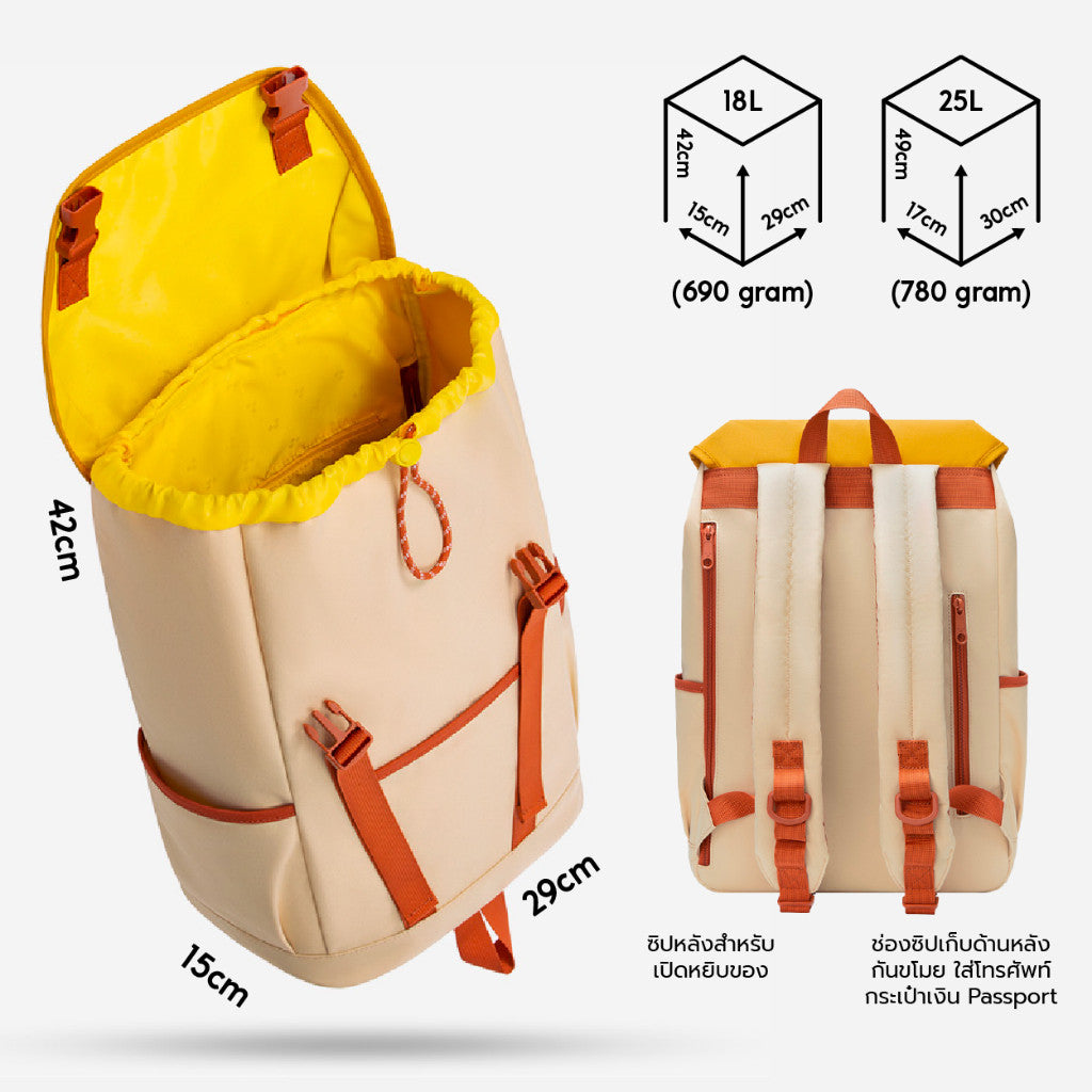 MAH Tour Backpack กระเป๋าเป้คอมพิวเตอร์ น้ำหนักเบา ผ้ากันน้ํา 15.6 นิ้ว 17 นิ้ว (กระเป๋าสะพายหลัง)