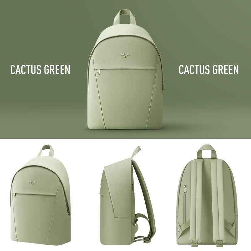MAH Vital Backpack กระเป๋าเป้สะพายหลัง ขนาดเล็ก น้ำหนักเบา ผ้ากันน้ํา 13 นิ้ว (กระเป๋าเป้ กระเป๋านักเรียน) สีขาว