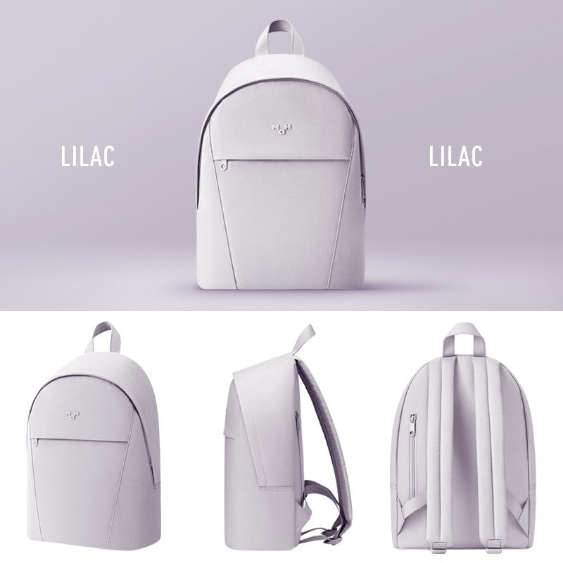 MAH Vital Backpack กระเป๋าเป้สะพายหลัง ขนาดเล็ก น้ำหนักเบา ผ้ากันน้ํา 13 นิ้ว (กระเป๋าเป้ กระเป๋านักเรียน) สีขาว