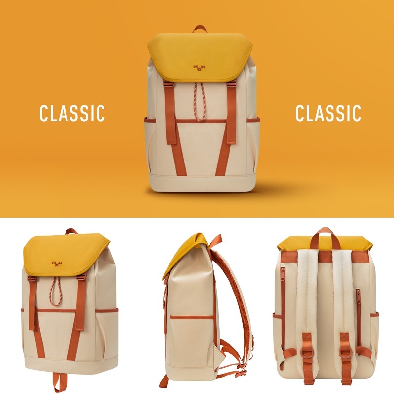 MAH Tour Backpack กระเป๋าเป้คอมพิวเตอร์ น้ำหนักเบา ผ้ากันน้ํา 15.6 นิ้ว 17 นิ้ว (กระเป๋าสะพายหลัง) สีดำ