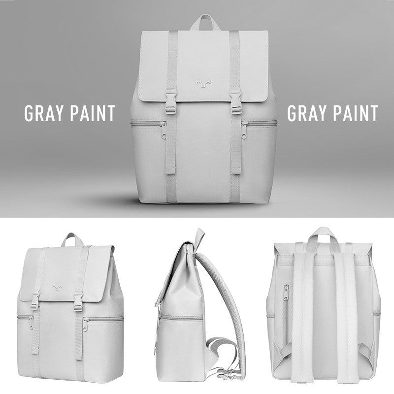 MAH Siro Backpack กระเป๋าเป้คอมพิวเตอร์ น้ำหนักเบา ผ้ากันน้ํา 14 นิ้ว 15.6 นิ้ว (กระเป๋าสะพายหลัง) สีดำ