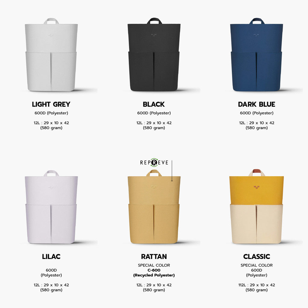 MAH Line Backpack กระเป๋าเป้คอมพิวเตอร์ น้ำหนักเบา ผ้ากันน้ํา 16 นิ้ว (กระเป๋าสะพายหลัง)