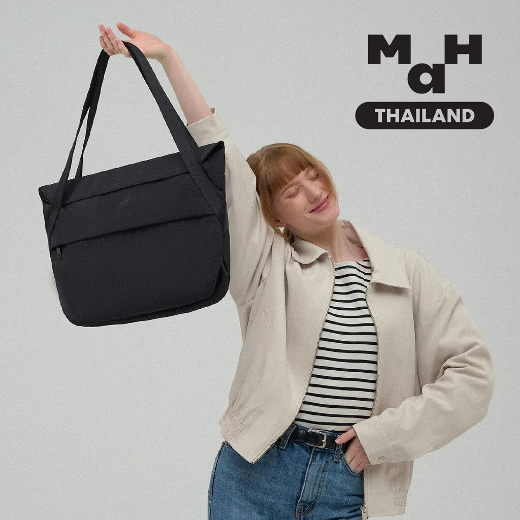 MAH Airy Tote กระเป๋าโท้ท กระเป๋าสะพายไหล่ เบาพิเศษ ผ้ากันน้ํา 16 นิ้ว (กระเป๋าสะพายข้าง คอมพิวเตอร์)