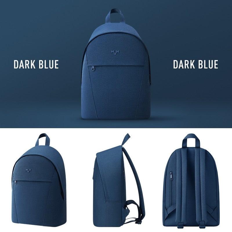 MAH Vital Backpack กระเป๋าเป้สะพายหลัง ขนาดเล็ก น้ำหนักเบา ผ้ากันน้ํา 13 นิ้ว (กระเป๋าเป้ กระเป๋านักเรียน) สีขาว