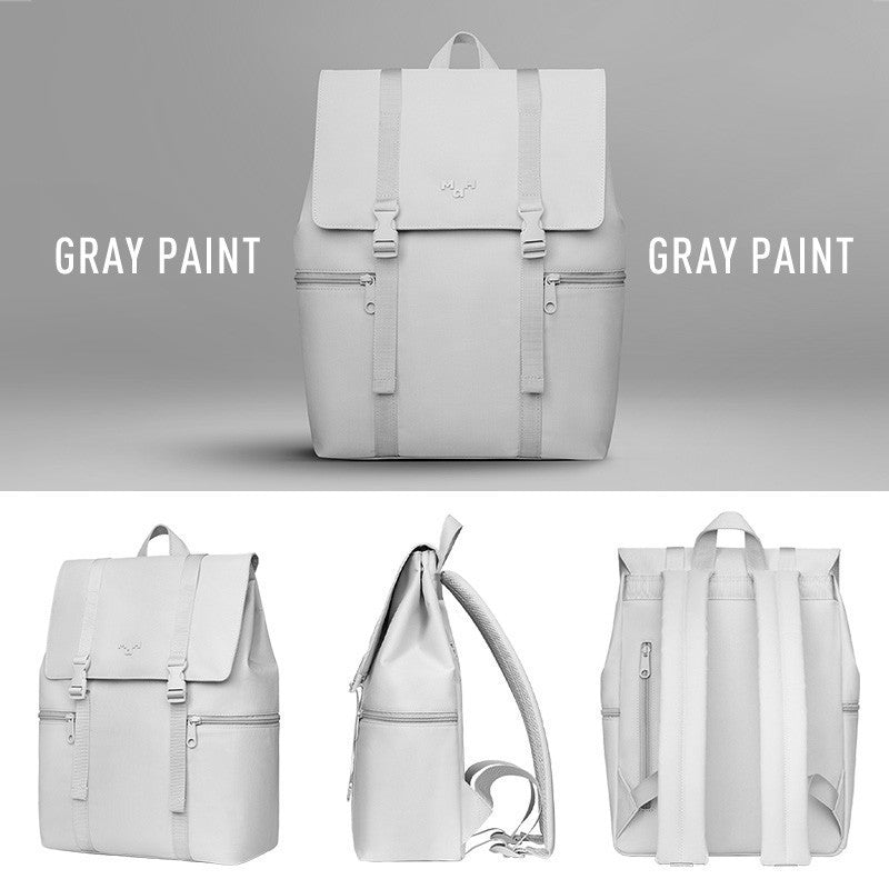 MAH Siro Backpack กระเป๋าเป้คอมพิวเตอร์ น้ำหนักเบา ผ้ากันน้ํา 14 นิ้ว 15.6 นิ้ว (กระเป๋าสะพายหลัง) สีดำ