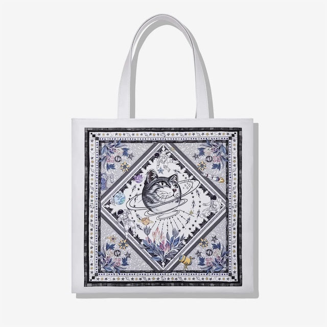 MAH Printing Tote กระเป๋าโท้ท กระเป๋าสะพายไหล่ น้ำหนักเบา ผ้ากันน้ํา 14 นิ้ว (กระเป๋าสะพายข้าง จุเยอะ ช่องเยอะ)