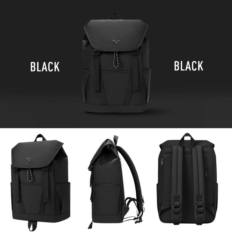 MAH Tour Backpack กระเป๋าเป้คอมพิวเตอร์ น้ำหนักเบา ผ้ากันน้ํา 15.6 นิ้ว 17 นิ้ว (กระเป๋าสะพายหลัง) สีขาว