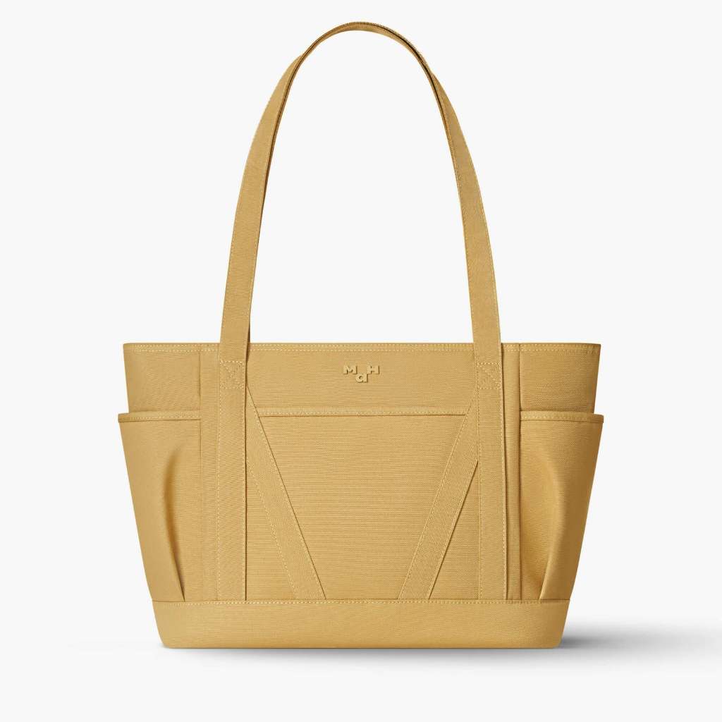 MAH Tour Tote กระเป๋าโท้ท กระเป๋าสะพายไหล่ น้ำหนักเบา ผ้ากันน้ํา 15 นิ้ว (กระเป๋าสะพายข้าง จุเยอะ) สีดำ