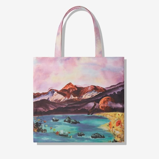 MAH Printing Tote กระเป๋าโท้ท กระเป๋าสะพายไหล่ น้ำหนักเบา ผ้ากันน้ํา 14 นิ้ว (กระเป๋าสะพายข้าง จุเยอะ ช่องเยอะ)