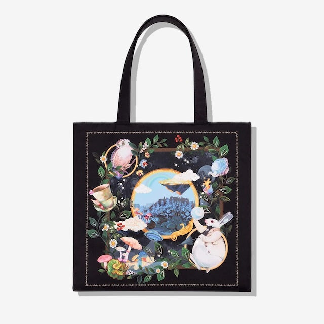 MAH Printing Tote กระเป๋าโท้ท กระเป๋าสะพายไหล่ น้ำหนักเบา ผ้ากันน้ํา 14 นิ้ว (กระเป๋าสะพายข้าง จุเยอะ ช่องเยอะ)