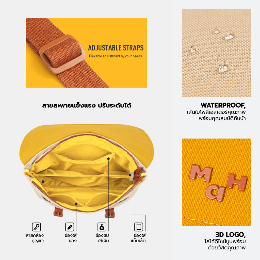 MAH Oli Backpack กระเป๋าเป้สะพายหลัง ขนาดเล็ก น้ำหนักเบา ผ้ากันน้ํา กระเป๋านักเรียน สําหรับผู้หญิง