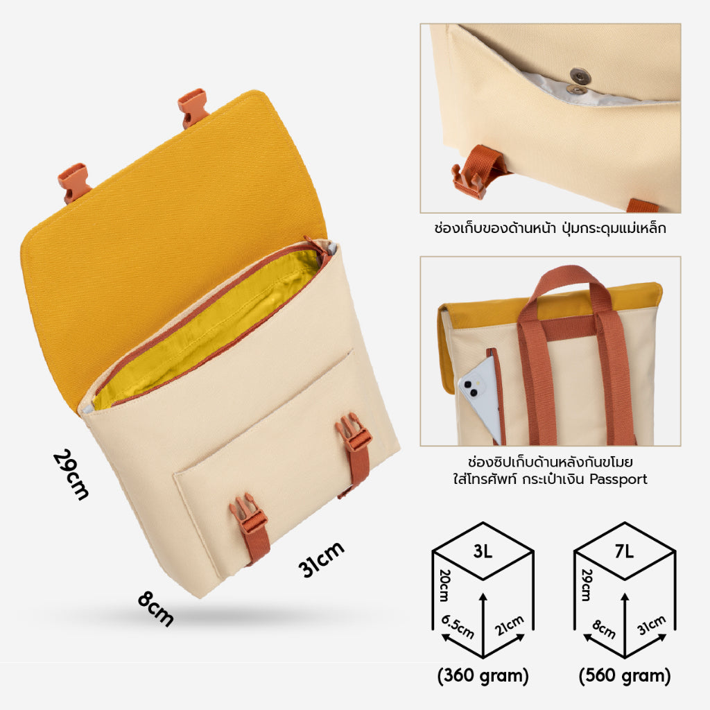 MAH Oli Backpack กระเป๋าเป้สะพายหลัง ขนาดเล็ก น้ำหนักเบา ผ้ากันน้ํา กระเป๋านักเรียน สําหรับผู้หญิง