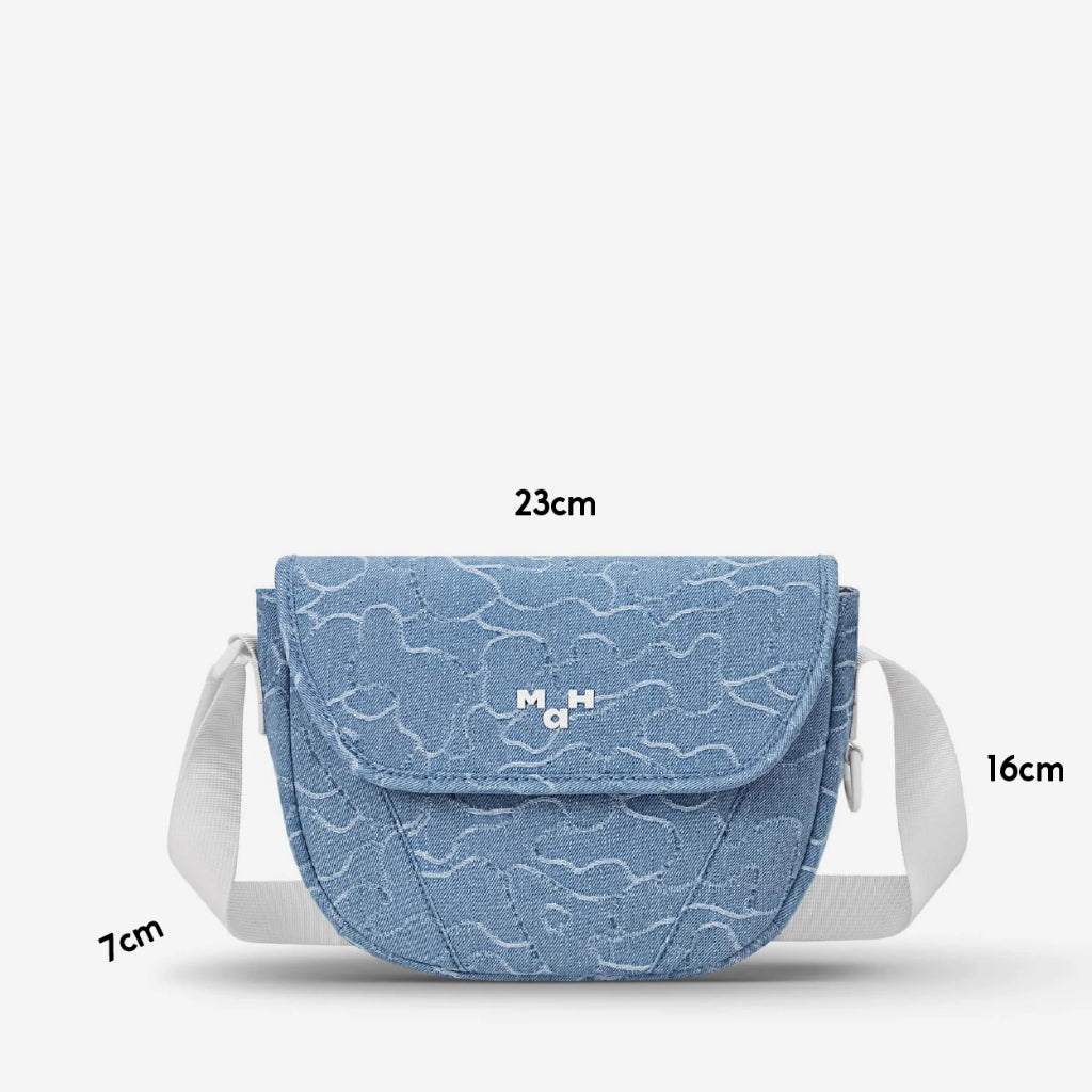 MAH Camouflage Denim Bule กระเป๋าเป้คอมพิวเตอร์ น้ำหนักเบา ผ้ากันน้ํา 15.6 นิ้ว 16 นิ้ว