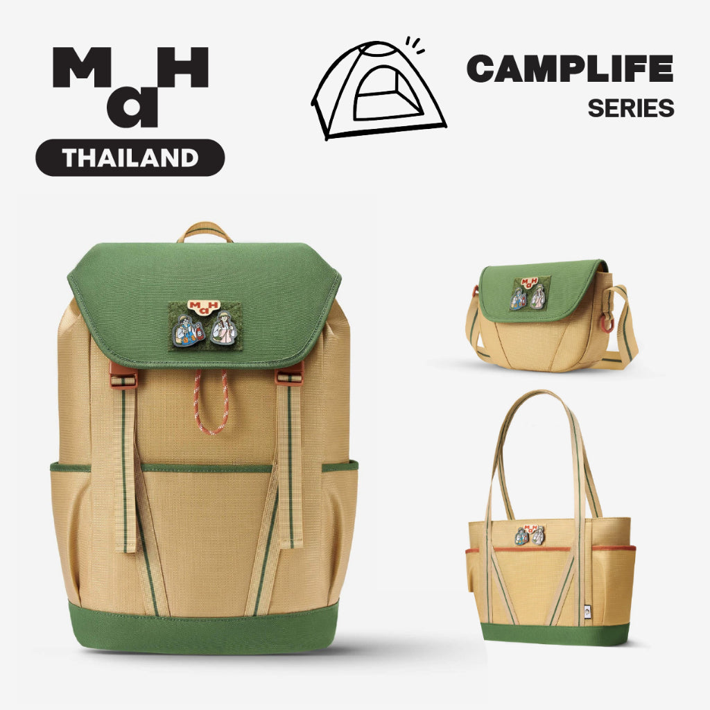 MAH Camplife กระเป๋าเป้คอมพิวเตอร์ น้ำหนักเบา ผ้ากันน้ํา 15.6 นิ้ว 16 นิ้ว