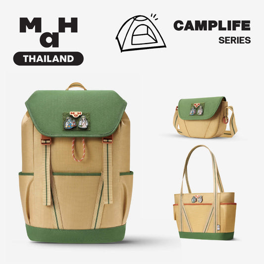 MAH Camplife กระเป๋าเป้คอมพิวเตอร์ น้ำหนักเบา ผ้ากันน้ํา 15.6 นิ้ว 16 นิ้ว