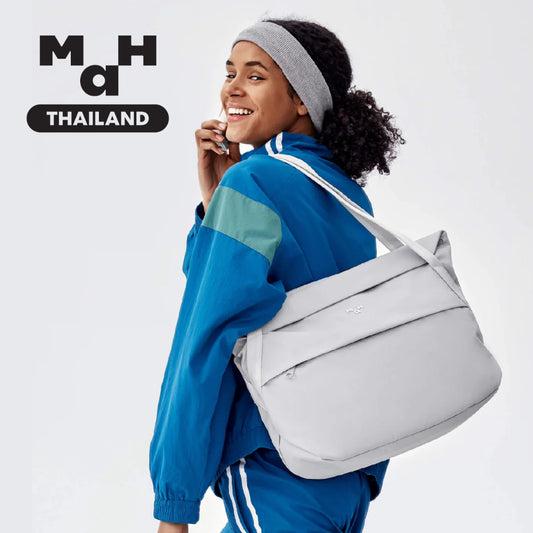 MAH Airy Tote กระเป๋าโท้ท กระเป๋าสะพายไหล่ เบาพิเศษ ผ้ากันน้ํา 16 นิ้ว (กระเป๋าสะพายข้าง คอมพิวเตอร์ ยืดหยุ่น และพับได้)