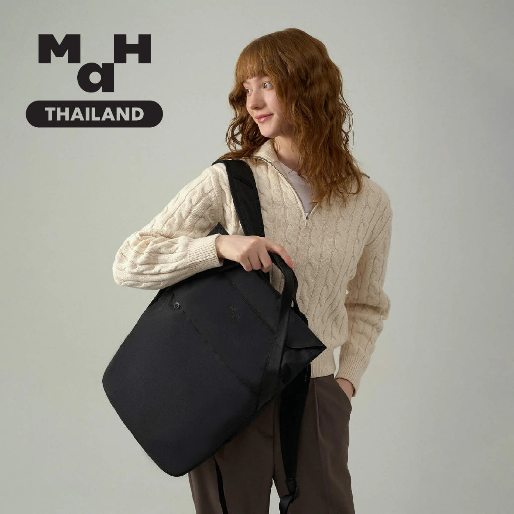 MAH Airy Backpack กระเป๋าเป้คอมพิวเตอร์ เบาพิเศษ ผ้ากันน้ํา 16 นิ้ว (กระเป๋าสะพายหลัง ยืดหยุ่น และพับได้)