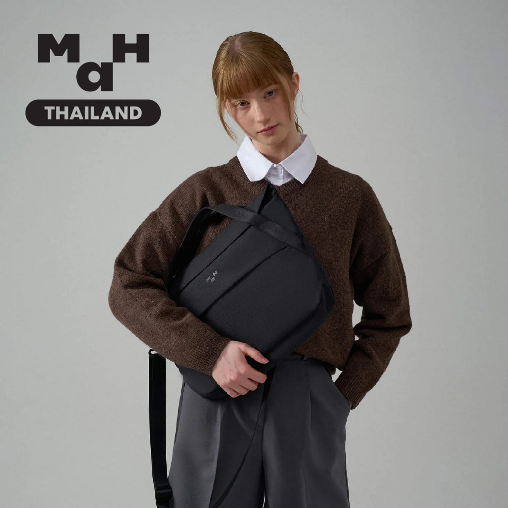 MAH Airy Laptop กระเป๋าสะพายไหล่ เบาพิเศษ ผ้ากันน้ํา 14 นิ้ว (กระเป๋าสะพายข้าง จุเยอะ ยืดหยุ่น และพับได้)