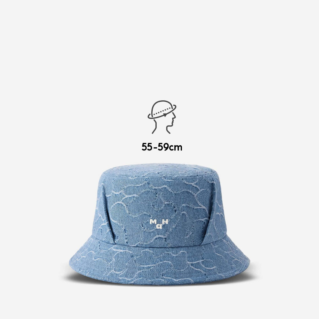 MAH Camouflage Denim Bule กระเป๋าเป้คอมพิวเตอร์ น้ำหนักเบา ผ้ากันน้ํา 15.6 นิ้ว 16 นิ้ว