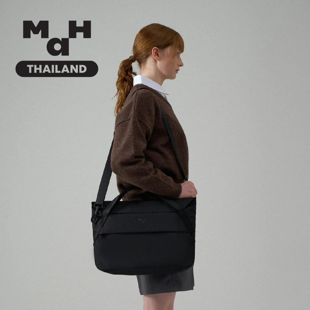 MAH Airy Laptop กระเป๋าสะพายไหล่ เบาพิเศษ ผ้ากันน้ํา 14 นิ้ว (กระเป๋าสะพายข้าง จุเยอะ ยืดหยุ่น และพับได้)