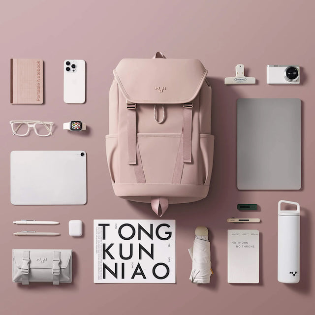 MAH Tour Backpack กระเป๋าหนัง กระเป๋าเป้คอมพิวเตอร์ น้ำหนักเบา ผ้ากันน้ํา 15.6 นิ้ว 17 นิ้ว (กระเป๋าสะพายหลัง)